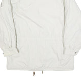 PIONIER Mens White Jacket L Polyester Blend Plain Zip Casual Lightweight