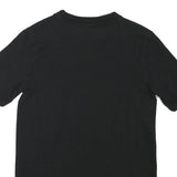 ADIDAS Womens Black Graphic T-Shirt UK 6 Short Sleeve Crew Neck Cotton Blend