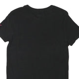 PUMA Mens Black & Pink Modern T-Shirt S Short Sleeve Crew Neck Cotton Blend