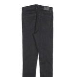 LEVI'S 721 Womens Jeans Black Slim Skinny Denim Medium W28 L32 Classic Fit Zip