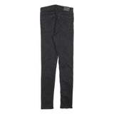 LEVI'S 721 Womens Jeans Black Slim Skinny Denim Medium W28 L32 Classic Fit Zip