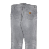CARHARTT Mens Regular Fit Straight Leg Denim Light W33 L29 Grey Casual Workwear