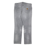 CARHARTT Mens Regular Fit Straight Leg Denim Light W33 L29 Grey Casual Workwear