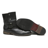 ADOLFO CARLI Womens Black Leather Ankle Boots UK 7.5 Stylish Comfortable Fashion