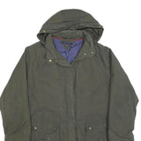 TOMMY HILFIGER Womens Green Jacket XL Polyester Blend Hooded Zip Casual