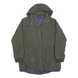 TOMMY HILFIGER Womens Green Jacket XL Polyester Blend Hooded Zip Casual