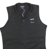 PATAGONIA Womens Black Jacket L Polyester Zip Vest Outdoor Casual Layering