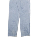 CARHARTT Mens Regular Cotton Blend Light Blue Jeans W34 L35 Workwear Durable Zip