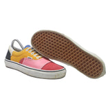 VANS Lace-Up Womens Trainers Red & Colourblock Canvas UK 7 Casual Comfortable