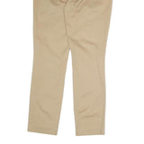 J.CREW Womens Cotton Blend Beige Regular Fit Straight Leg Trousers W28 L27
