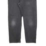WRANGLER Mens Regular Fit Black Denim Jeans W36 L30 Classic Cotton Blend Zip
