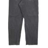 WRANGLER Mens Regular Fit Black Denim Jeans W36 L30 Classic Cotton Blend Zip