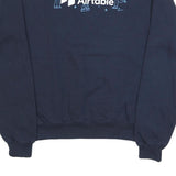 CHAMPION Mens Blue Airtable Crew Neck S Cotton Blend Sweatshirt