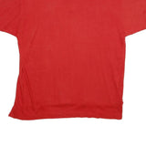 COTTEX Mens Red Short Sleeve Plain XL Cotton Polo Shirt Casual Summer