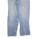 CARHARTT Mens Jeans Blue Relaxed Straight Denim Medium W34 L32 Zip Casual