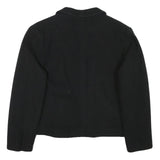 TALLY WEIJL Womens Black Wool Blend Jacket S Button Classic Tailored Plain