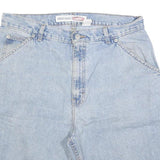 FADED GLORY Mens Shorts Blue Denim Casual M W32 Cotton Blend Loose Fit