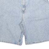 FADED GLORY Mens Shorts Blue Denim Casual M W32 Cotton Blend Loose Fit