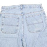 FADED GLORY Mens Shorts Blue Denim Casual M W32 Cotton Blend Loose Fit