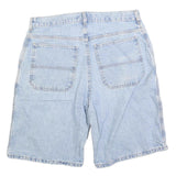 FADED GLORY Mens Shorts Blue Denim Casual M W32 Cotton Blend Loose Fit