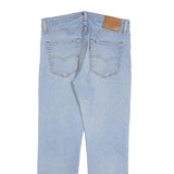 LEVI'S 512 BIG E Mens Slim Light Blue Denim Jeans W32 L30 Cotton Blend Zip