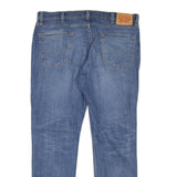 LEVI'S 511 Mens Jeans Blue Slim Straight Denim Medium W40 L32 Distressed Patches