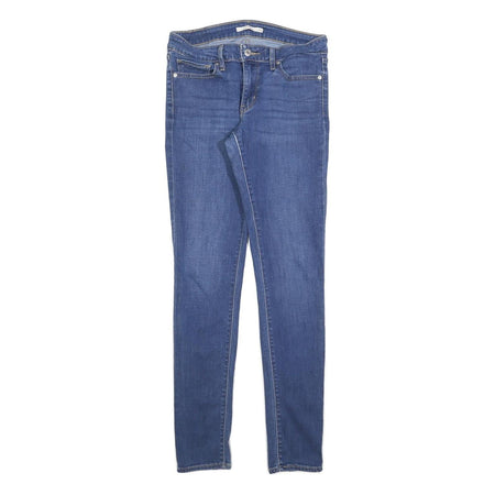 LEVI'S 711 Womens Jeans Blue Slim Skinny Denim Medium W28 L32 Stylish Zip Fly