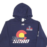 NEW BALANCE Mens Navy Blue Team 5280 Hoodie M World Series Of Youth Lacrosse