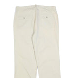 CALVIN KLEIN Mens Regular Fit Beige Cotton Blend Trousers W36 L32 Classic Zip