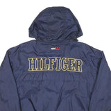 TOMMY HILFIGER Mens Navy Blue Athletics Bomber Jacket M Polyester Blend Zip