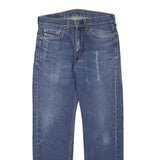 LEVI'S 505 Mens Jeans Blue Regular Straight Denim Medium W30 L27 Classic Fit Zip