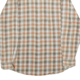 LEVI'S Mens Beige & Orange Check Shirt S Button Down Casual Cotton