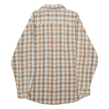 LEVI'S Mens Beige & Orange Check Shirt S Button Down Casual Cotton