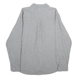 WOOLRICH Mens Grey Cotton Shirt XL Classic Button Pocket Workwear Casual