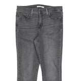 LEVI'S 312 Womens Slim Grey Denim Slim Jeans W31 L25 Stylish Cotton Blend Zip