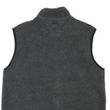 TOMMY HILFIGER Mens Grey & Black Sleeveless Jacket XL Polyester Blend Zip Pocket