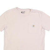 CARHARTT Womens Cream Pocket T-Shirt M Short Sleeve Crew Neck Workwear Casual