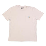 CARHARTT Womens Cream Pocket T-Shirt M Short Sleeve Crew Neck Workwear Casual