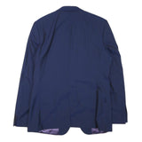 TED BAKER Mens Blue Classic Jacket M Polyester Blend Plain Stylish Casual