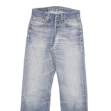 LEVI'S 501 Mens Jeans Blue Regular Straight Denim Light W26 L29 Classic Button
