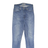 LEVI'S Womens Blue Slim Skinny Denim Medium W26 L30 Cotton Blend Zip Jeans