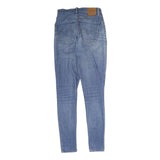 LEVI'S Womens Blue Slim Skinny Denim Medium W26 L30 Cotton Blend Zip Jeans