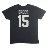 FANATIC Mens Black Graphic T-Shirt L Short Sleeve Crew Neck Sports Number 15