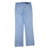 LEVI'S Womens Jeans Blue Regular Straight Denim Light W32 L32 Cotton Blend Zip