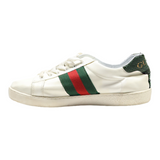 GUCCI Sneaker Trainers White Leather Womens UK 7