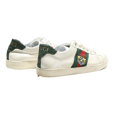 GUCCI Sneaker Trainers White Leather Womens UK 7
