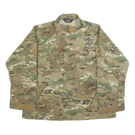 TRU-SPEC Mens Camouflage Military Jacket XL Cotton Blend Zip Tactical Outdoor