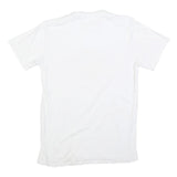 HARD ROCK CAFE Mens White Budapest Graphic T-Shirt S Short Sleeve Crew Neck