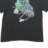 NIKE Mens Black Graphic T-Shirt XL Short Sleeve Crew Neck Casual Wear