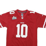 NIKE Mens Red San Francisco 49ers Football Shirt L Short Sleeve V-Neck NFL